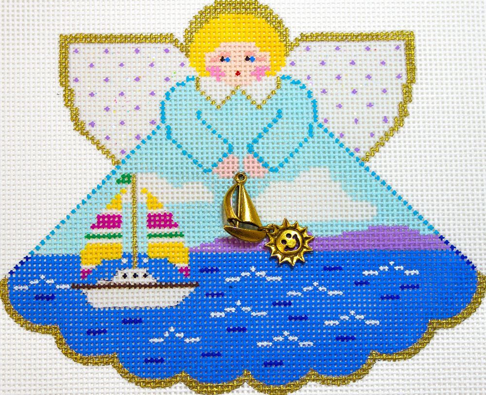 Painted Pony Designs Flying Colors Angel Needlepoint Canvas
