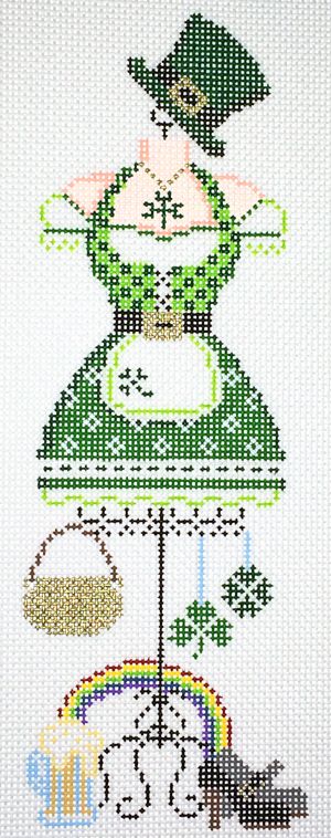 Painted Pony Designs Irish Dress Needlepoint Canvas