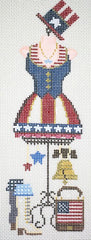 Painted Pony Designs Patriotic Dress Needlepoint Canvas