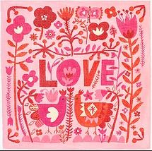 Kate Dickerson Needlepoint Collections Carolyn Gavin Love with Flowers and Chickens Pinks and Reds on Pink Background Needlepoint Canvas