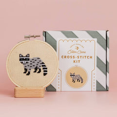 Cotton Clara Racoon Cross Stitch Kit