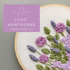 And Other Adventures Embroidery Co Hawthorne Embroidery Kit - Lilac