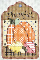 Painted Pony Designs Seasonal Gift Tag: Fall Needlepoint Canvas