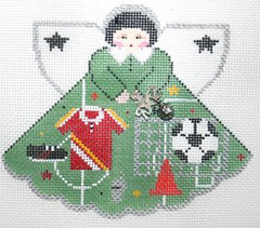 Painted Pony Designs Soccer Star Angel Needlepoint Canvas