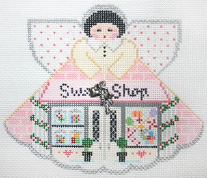 Painted Pony Designs Sweet Shop (Christmasville 3) Angel Needlepoint Canvas