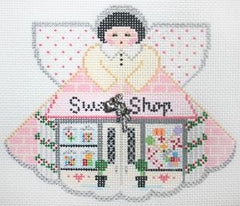 Painted Pony Designs Sweet Shop (Christmasville 3) Angel Needlepoint Canvas