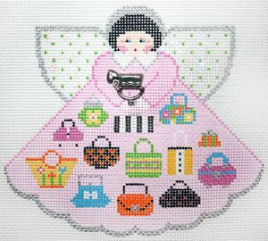 Painted Pony Designs Plenty of Purses Angel w/charms Needlepoint Canvas