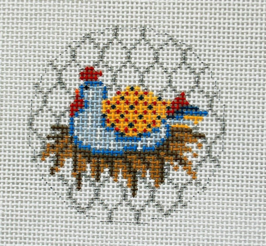 Rebecca Wood Designs French Hen Needlepoint Canvas