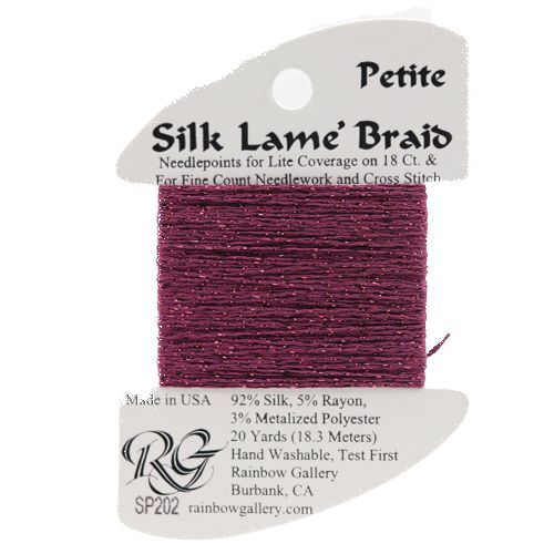 Rainbow Gallery Silk Lame Braid Petite - 202 Wild Plum