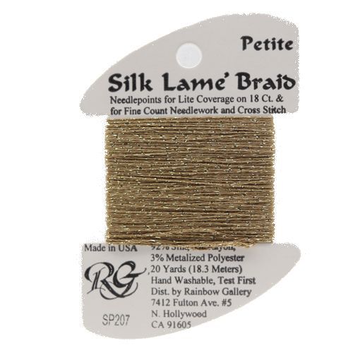 Rainbow Gallery Silk Lame Braid Petite - 207 Prairie Dust