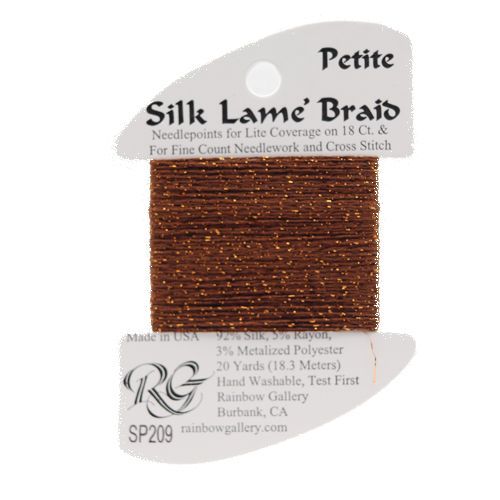 Rainbow Gallery Silk Lame Braid Petite - 209 Ginger Bread