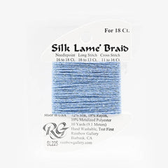 Rainbow Gallery Silk Lame Braid 18 - 225 Forever Blue