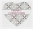 Painted Pony Designs M. Christmas W/Holly Heart Needlepoint Canvas