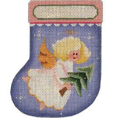 Rebecca Wood Designs Baby Angel Mini Stocking Needlepoint Canvas