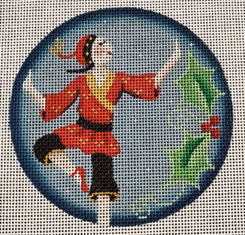 Rebecca Wood Designs Chinese Dancer Needlepoint Canvas - 13M