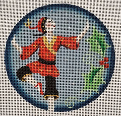 Rebecca Wood Designs Chinese Dancer Needlepoint Canvas - 13M