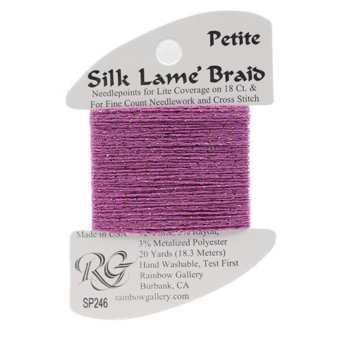 Rainbow Gallery Silk Lame Braid Petite - 246 Vintage Wine