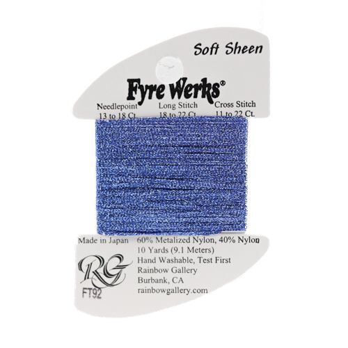 Rainbow Gallery Fyre Werks Soft Sheen - 92 Azure Blue