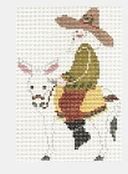 Painted Pony Designs Santa On Burro Needlepoint Canvas