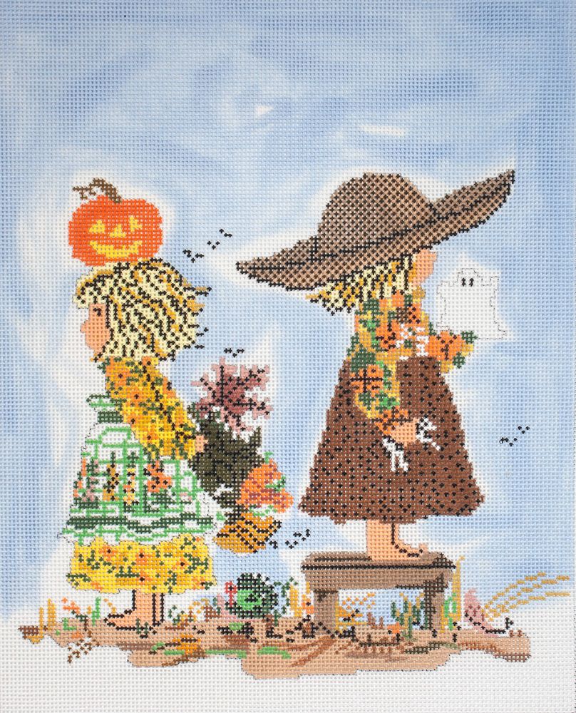 Cooper Oaks Design Fall Friends SWB Needlepoint Canvas