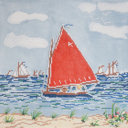 Cooper Oaks Design Mimi's Sailboat Needlepoint Canvas