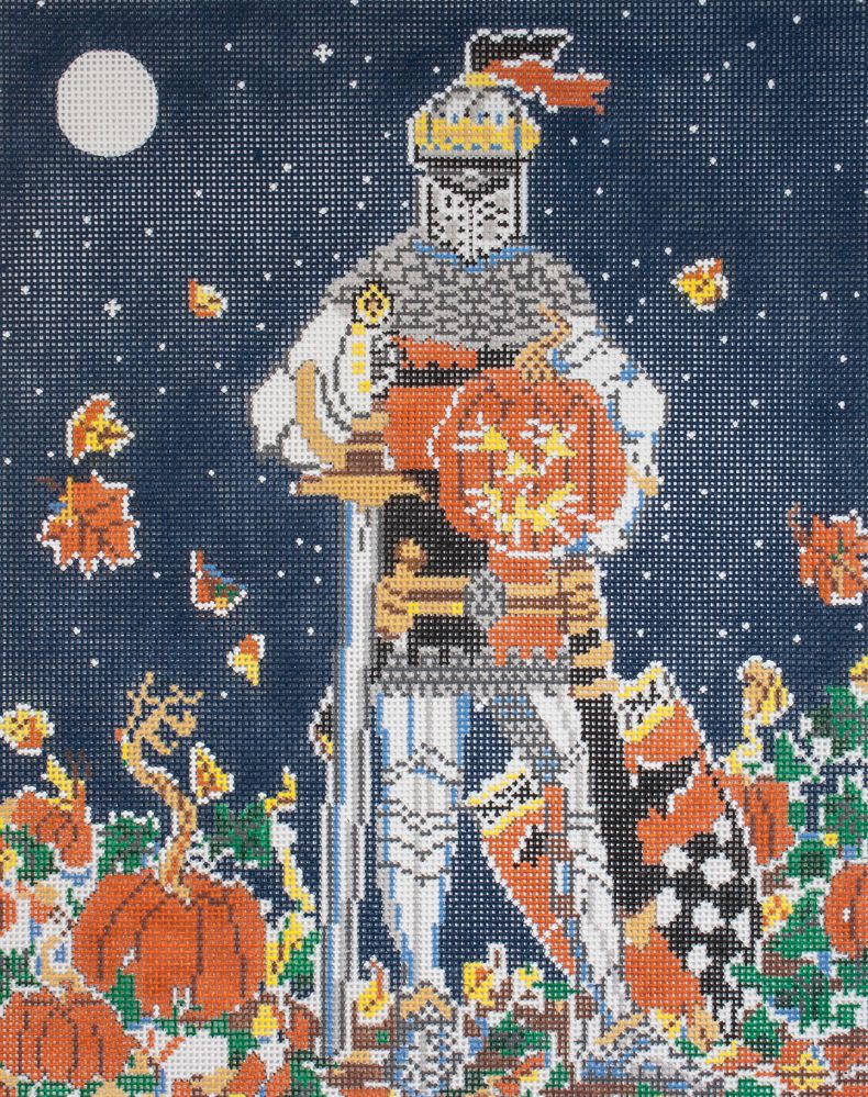 Cooper Oaks Design Halloween Knight Needlepoint Canvas