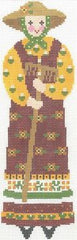 Cooper Oaks Design Garden Lady w/ Rake Needlepoint Canvas