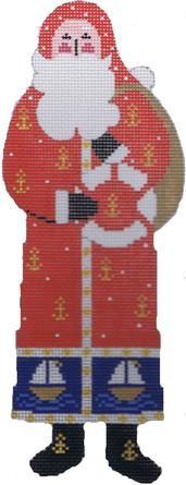 Cooper Oaks Design Sailing Santa LR 18m Needlepoint Canvas