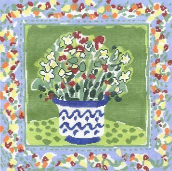 Cooper Oaks Design Denise's Bouquet Needlepoint Canvas