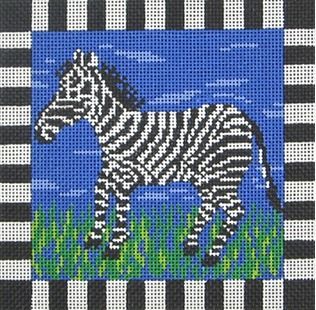 Cooper Oaks Design Zaire Zebra Needlepoint Canvas
