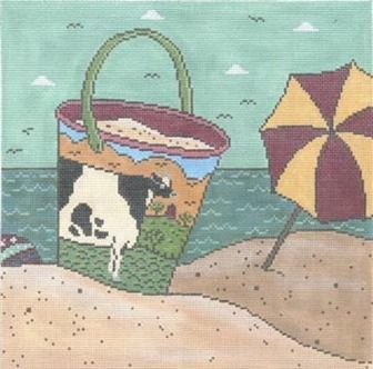 Cooper Oaks Design Bessie by the Sea Needlepoint Canvas