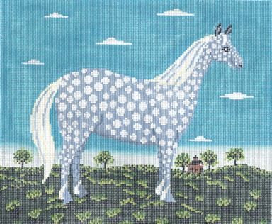 Cooper Oaks Design The Dappled Horse WK Needlepoint Canvas