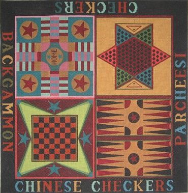 Cooper Oaks Design Game Boards 2042 Needlepoint Canvas