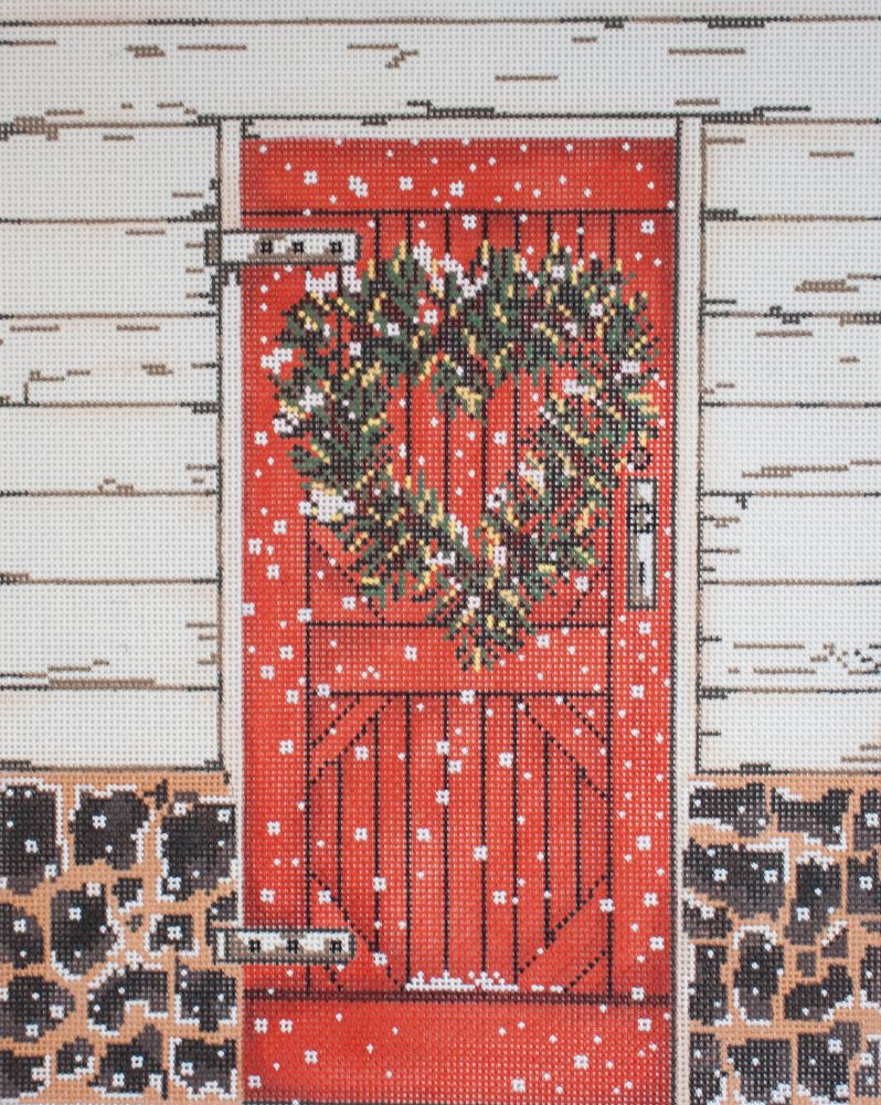 Cooper Oaks Design Red Door 1081 Needlepoint Canvas