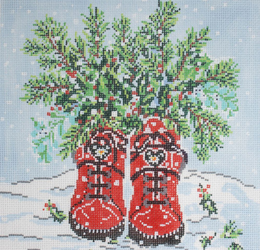 Cooper Oaks Design Winter Boots 1097 Needlepoint Canvas