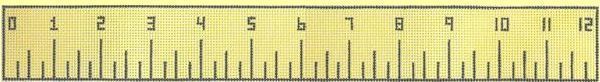 Cooper Oaks Design 12" Ruler 509B Needlepoint Canvas