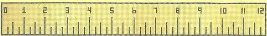 Cooper Oaks Design 12" Ruler 509B Needlepoint Canvas