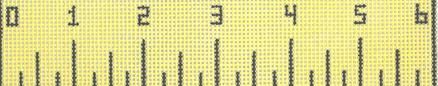 Cooper Oaks Design 6" Ruler 510A Needlepoint Canvas