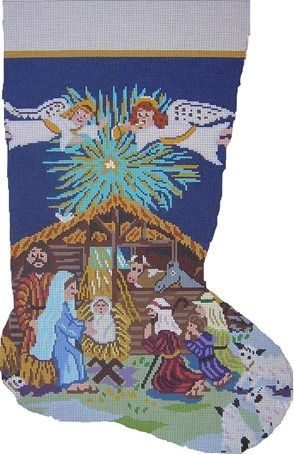Cooper Oaks Design O Holy Night Sock 13m Needlepoint Canvas