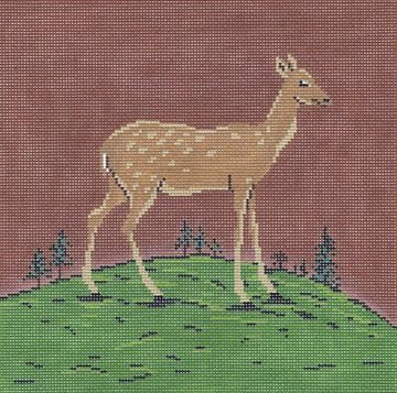 Cooper Oaks Design Folk Fawn Needlepoint Canvas