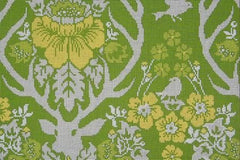 Cooper Oaks Design Antler Damask-Basil Needlepoint Canvas