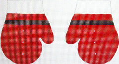 KCN Designers Santa Suit Mittens Needlepoint Canvas