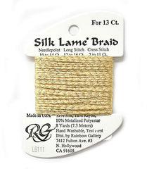 Rainbow Gallery Silk Lame Braid 13 - 111 Chardonnay