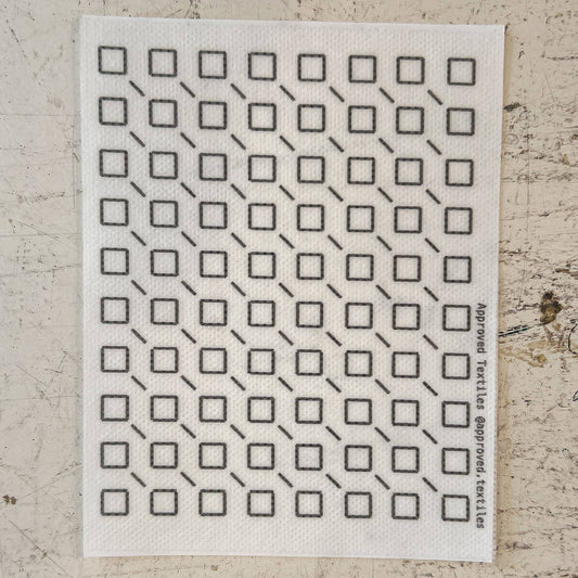 Approved Textiles Little Squares Mending and Embroidery Transfers