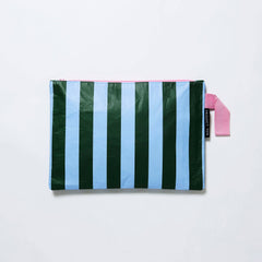 Project Ten Green Blue Stripe Large Project Bag
