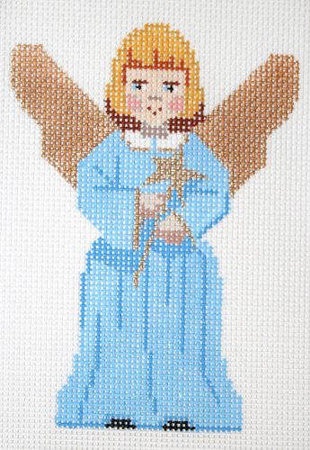 Labors of Love Angel with Star Needlepoint Canvas