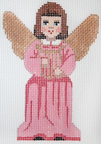 Labors of Love Angel with Harp Needlepoint Canvas