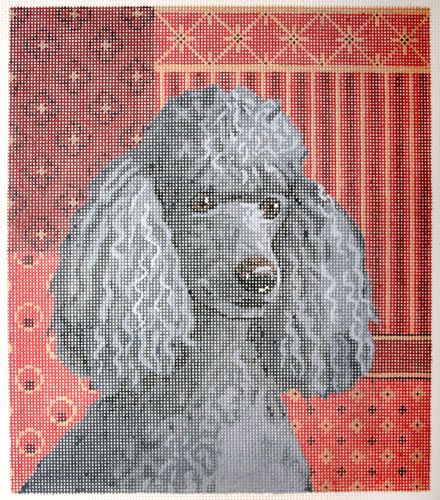 Labors of Love Black Poodle Needlepoint Canvas