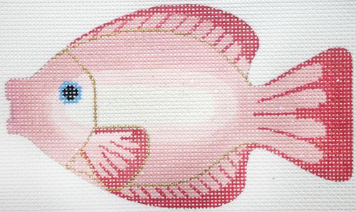 Labors of Love Kissing Fish Needlepoint Canvas