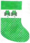 KCN Designers Clovers Mini Stocking Needlepoint Canvas